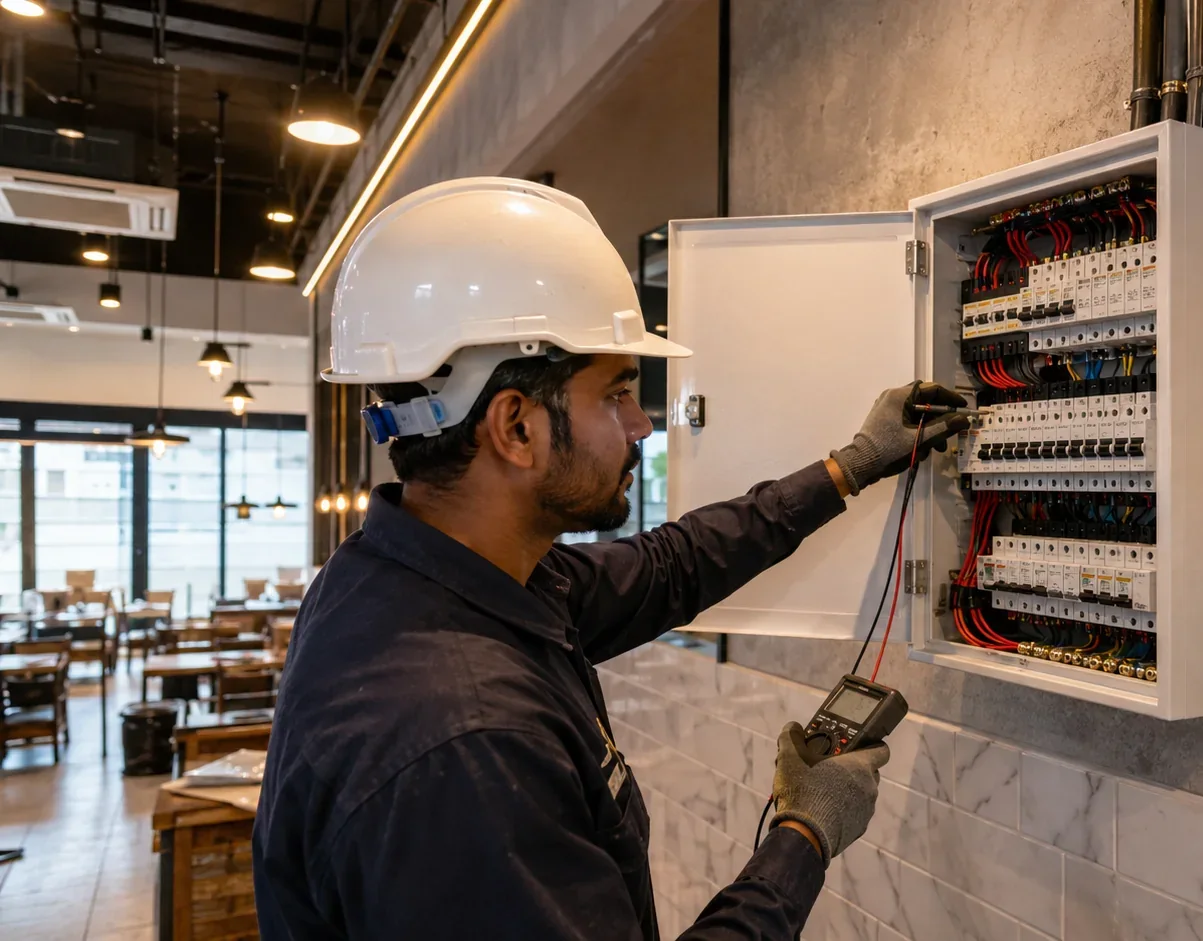 Electrical fault diagnosis at a distribution board