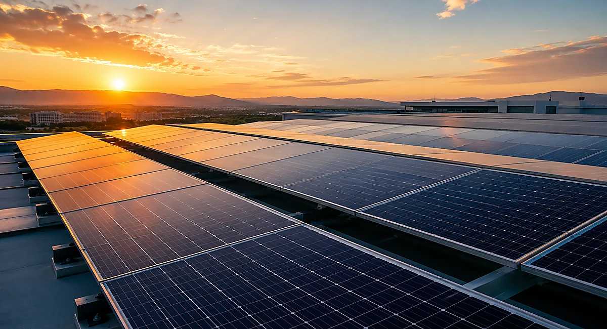 Rooftop photovoltaic solar panels